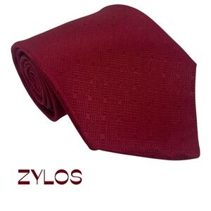 Zylos Red Silk Necktie